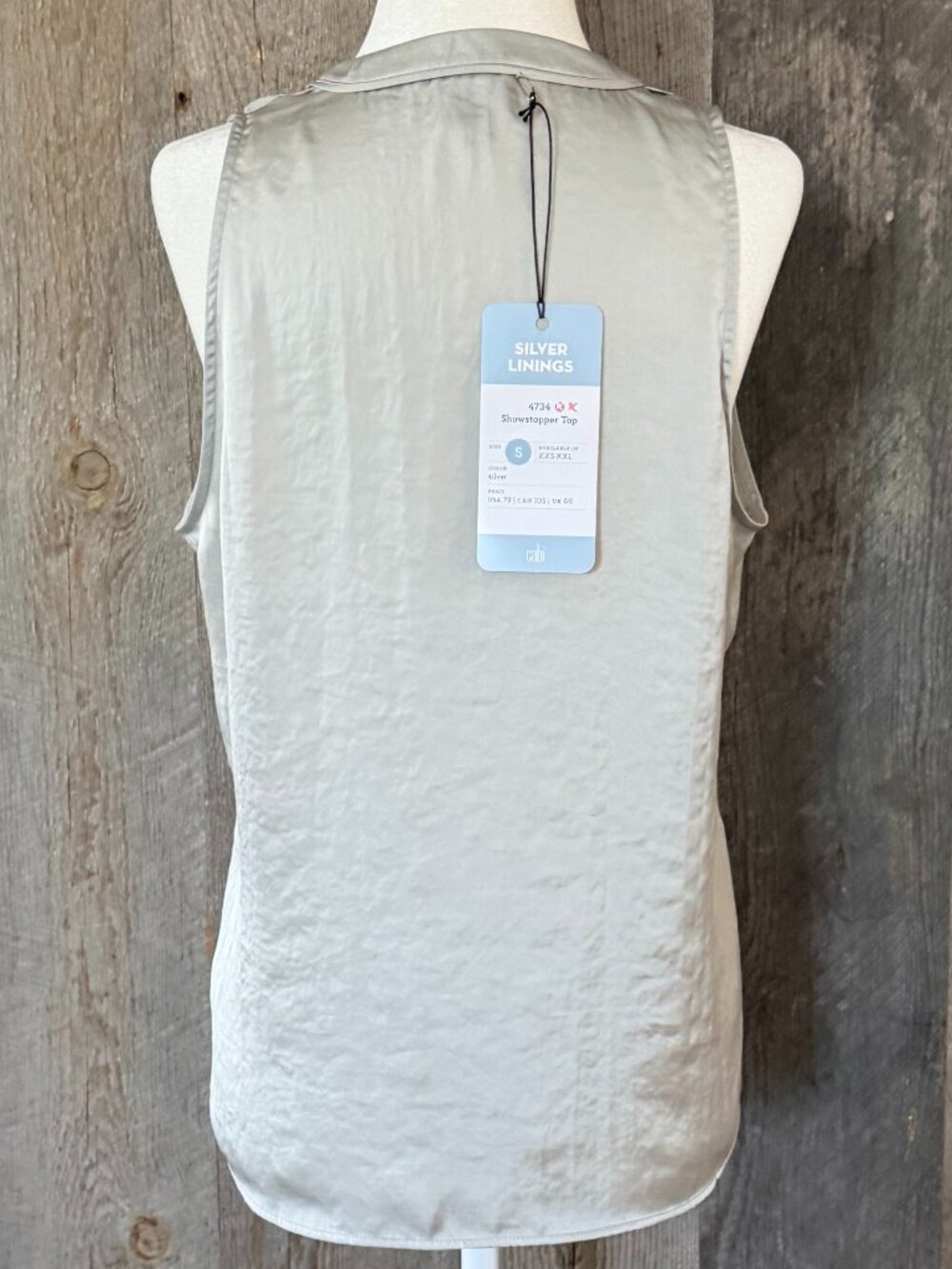Cabi Ruffle V-Neck Tank Top Size Small - Picture 3 of 8